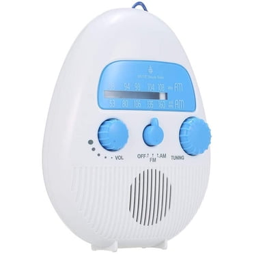 Mini Radio de Douche Étanche Radio de Salle de Bain à Piles Radio FM / AM