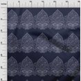 thumbnail image 2 of oneOone Georgette Viscose Fabric Leaves & Floral Block Print Sewing Fabric BTY 42 Inch Wide, 2 of 4