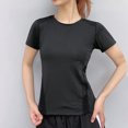 thumbnail image 2 of Timegard Hauts pour Femmes Été Respirants Entraînement Course Col Rond Manches Courtes T-Shirts Athlétiques, 2 of 4