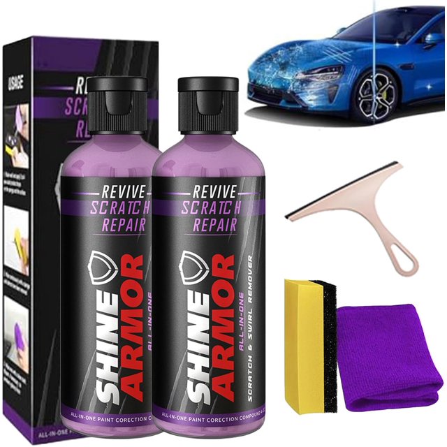 Waxtopia - Waxtopia Car Repair, Qinux Waxtopia Car Scratch Remover Kit, Quickly Repair Scratches, Restore Shine, Long-Lasting Protective Layer, Car Paint Restorer for All Vehicles (2Set)