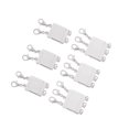 thumbnail image 1 of Necklace Layering Clasp Magnetic 2-3 Strands Necklace Clasp Separator Silver 6pcs, 1 of 9