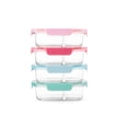thumbnail image 2 of Ello Color Lock 8pc 3.4 Cup Divided  Glass Meal Prep Set, 2 of 5