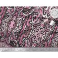 thumbnail image 2 of Soimoi Poly Georgette Fabric Floral & Paisley Decorative Print Sewing Fabric Yard 52 Inch Wide, 2 of 3