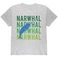 thumbnail image 1 of T-shirt Jeunesse Narwhal Empilé Répétitif, 1 of 1