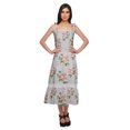 thumbnail image 1 of Moomaya Robe Longue Maxi Décontractée pour Femmes en Coton Imprimé à Bretelles Réglables, 1 of 6