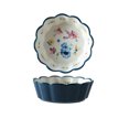 thumbnail image 2 of 1Pc Fruit Bowl Salad Bowl for Kids Ceramic Bowl for Home Tableware (Blue), 2 of 8
