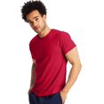 thumbnail image 1 of Hanes T-Shirt à Manches Courtes Col Rond X-Temp pour Hommes Lot de 2, S, Rouge Profond, 1 of 5