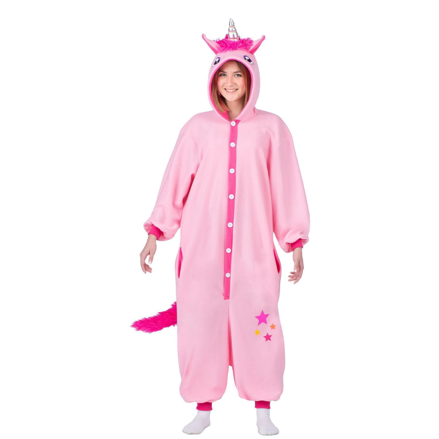 Costume de licorne rose pour adulte