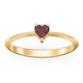 thumbnail image 2 of Heart Birthstone Ring - Garnet (January), 2 of 6
