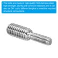 thumbnail image 4 of Unique Bargains M5*M8*30 Double End Threaded Stud Screw Bolt, 5 Pack 304 Stainless, 30mm Long, 4 of 5