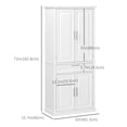 thumbnail image 3 of HOMCOM 72" Kitchen Pantry Storage Cabinet with Drawer, Adjustable Shelves, 3 of 10