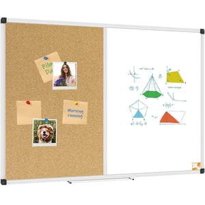 XBoard Tableau blanc magnétique 36 x 24 - Combo Tableau sec Effacement Board Liège Board 36 x 24