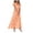 H-Orange, variant on Stylish Women's Casual Swing Dresses Long Chiffon Floral Ruffle Short Sleeve V Neck Flowy Fashionable Waist Dress for Everyday Wear