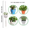thumbnail image 4 of Flower Pot Hanger Indoor Outdoor Plants Hanging Basket Cotton Rope Plant Pot Holder, 4 of 8