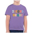 thumbnail image 1 of TZEWGL Hauts pour Fille Garçon Rentrée Scolaire Saison Imprimé Col Rond Manches Courtes Vêtements pour Filles Garçons Taille 3-4T, 1 of 4