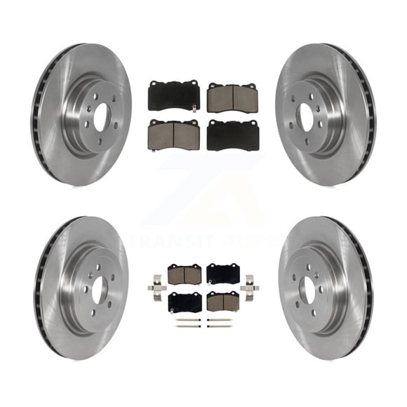 CMX Front Rear Disc Brake Rotors and Ceramic Pads Kit for Car 2017-2019 Tesla X S with Brembo Calipers K8C-103194