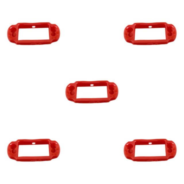 Transemion Lightweight PSV Silicone Protective Case High Resilience Long-term Without Deformation Lightweight red 5Set