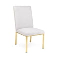 thumbnail image 1 of Home Gear Set of 2 Gold Frame Hexagonal Back Dining Chair, 1 of 1