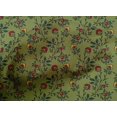 thumbnail image 4 of oneOone Cotton Poplin Fabric Leaves & Floral Block Printed Craft Fabric BTY 42 Inch Wide, 4 of 4