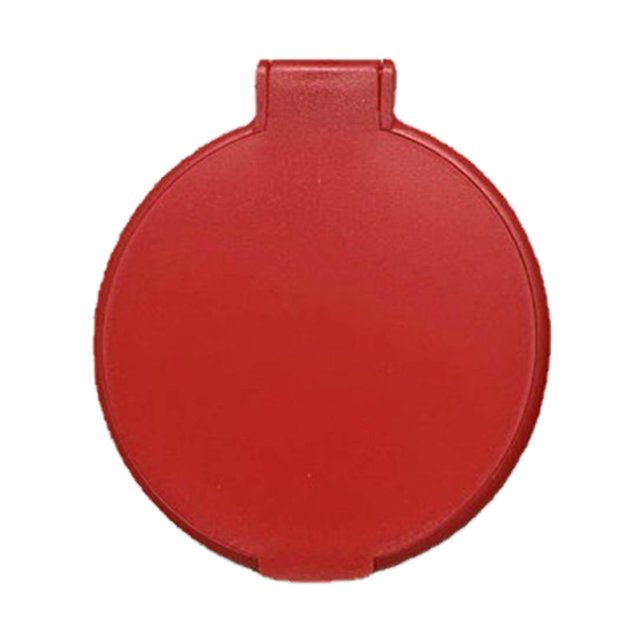 Compact Cosmetic Pocket Mirror, Single Sided Folding Circular Mirror Free Rotation Plastic for Office White,Red,Blue,Black