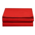 thumbnail image 2 of Luxury Soft Set of 2 - Full Fitted Sheet, Microfiber 16" Deep Pocket Fitted Sheets, Red, 2 of 2