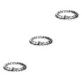 thumbnail image 3 of Thinsony Distinctive Gothic Punk Dragon Scale Bangle 48 inches Cool and Contemporary Silver 9.05 Inch 3Set, 3 of 6