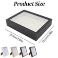 thumbnail image 3 of BINGLI Shadow Box Display Case Picture Frame with Glass Front,Dried Flower Photo Frame,Table Top Display or Wall mounting,Flower Display Stand and Baby Birth Memorial Wedding Photos, 3 of 9