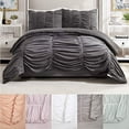 thumbnail image 2 of Modern Heirloom Emily Texture (Gris Foncé) Ensemble de Douillette 3 Pcs - Grand Lit/Grand, 2 of 4