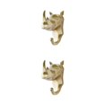 thumbnail image 4 of Wweixi Coat Hooks Easy To Install And Wide Application For Added In Daily Life Gold (rhino) 2Set, 4 of 6
