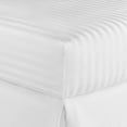 thumbnail image 2 of 500 Thread Count 3 Piece ( 1-Fitted Sheet + 2 - Pillow Cases ) Fitted Sheet 27 Inch Deep Pocket 100% Egyptian Cotton Stripe Pattern, 2 of 5