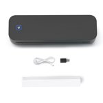 Portable A4 Thermal Printer Inkless for Office Photo PDF Document Memo Stencil Printing Black,1*Printer 1*English manual 1*Data cable 1*White paper,Black