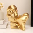 thumbnail image 2 of GUOOL Sculpté en Résine Sculpture rs Figurines Artisanat Statue Abstraite dans la Collection Couple Or, 2 of 9