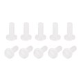 thumbnail image 1 of Unique Bargains Nylon Machine Screws, M2x5mm Slotted Pan Head Fasteners Bolts, White 50Pack, 1 of 4