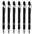thumbnail image 1 of Unique Bargains Ballpoint Pen with Stylus Tip, Medium Point, 1.0mm, Black Ink, 6 Pack, 1 of 5