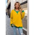 thumbnail image 3 of T-shirts à Manches Longues pour Femmes Jaune G, 3 of 8