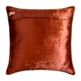 thumbnail image 3 of Decorative Rust 22"x22" (55x55 cm) Throw Pillows, Velvet Gold Foil Throw Pillows For Couch, Damask Pattern Modern Style - Rust Festive, 3 of 3