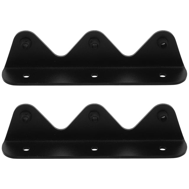 Shisuyan Rv Parts Stainless Steel Baffle Board Black 1 Pair 4.1x1x0.7in