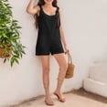 thumbnail image 2 of FAOWME Girls Solid Colored Short Overalls Kids Black 7-8Years, 2 of 8