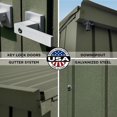 thumbnail image 2 of Scotts Lawn Care Storage Shed, 10x8, Green, 2 of 8