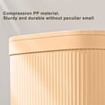 thumbnail image 4 of Mini Desktop Trash Can,Household Kitchen Desk Tube Covered Sundry Storage Cleaning Cylinder,Plastic Material,Fashionable Two Color Design,Flip Lid,Hygienic Convenient,Easy to Clean,Large Capacity, 4 of 8