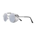 thumbnail image 3 of Lunettes de Soleil Rétro Rondes Steampunk Vintage Monture Métallique Lunettes Lunettes pour Hommes Lentille, 3 of 7