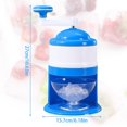 thumbnail image 4 of Broyeur de Glace Manuel Portable, Rasoir à Glace à Manivelle, Lames en Acier Inoxydable, Mini Machine de Fabrication de Blocs de Glace pour Glace Rasée, Cônes de Neige, Rasoir à Glace Domestique, 4 of 9