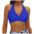 thumbnail image 1 of Women Bikini Top Push Up Swimsuit - Removable Padded Bra for Beach and Pool with Adjustable Support, 1 of 5
