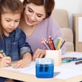 thumbnail image 1 of Covered Pencil Sharpener for Crafting and School Use Compact Handheld Hole Sharpener for Children Adults Students and Families, 1 of 4