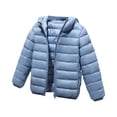 thumbnail image 3 of QIPOPIQ Girls and Toddlers' Lightweight Water-Resistant Packable Hooded Puffer Jacket Clearance, 3 of 4