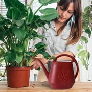 Chmadoxn Pitchers Watering Can Watering Can 1 Gallon Long Spout Watering Can Flower Patterns Indoor Watering Can With Handle Plastic Watering Can For Garden Plants watering can