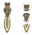 thumbnail image 3 of Zinc Alloy Owl Book Mark Metal Book Mark Page Marker Zinc Alloy Craft for Student, 3 of 8