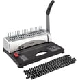 thumbnail image 1 of TIANSE Binding Machine, 21-Holes, 450 Sheets, Comb Binding Machines with Starter Kit 100 PCS 3/8'' Comb Bind Spines, Comb Binder Machine Bo, 1 of 1