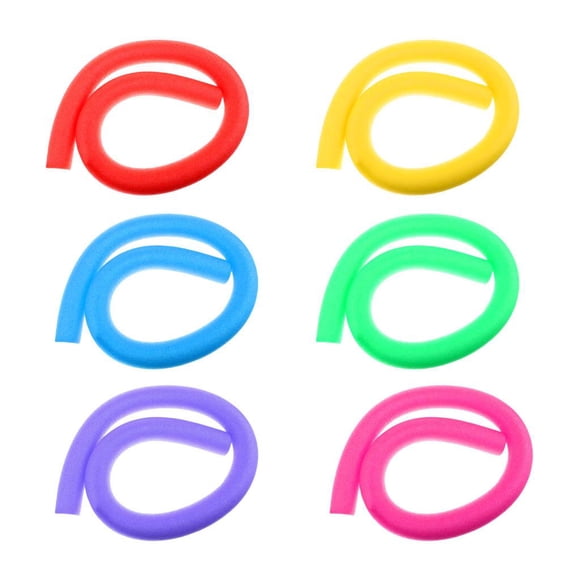 jinwen Ensemble de 6 Nouilles en Mousse Flexibles pour Piscine, Nouilles Flottantes Woggle Logs - Excellent