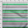 thumbnail image 3 of oneOone Tissu Georgette Viscose Vert Géométrique Rayures Inégales Matériel de Robe Tissu Imprimé Tissu au Mètre 42 Pouces de Large, 3 of 4